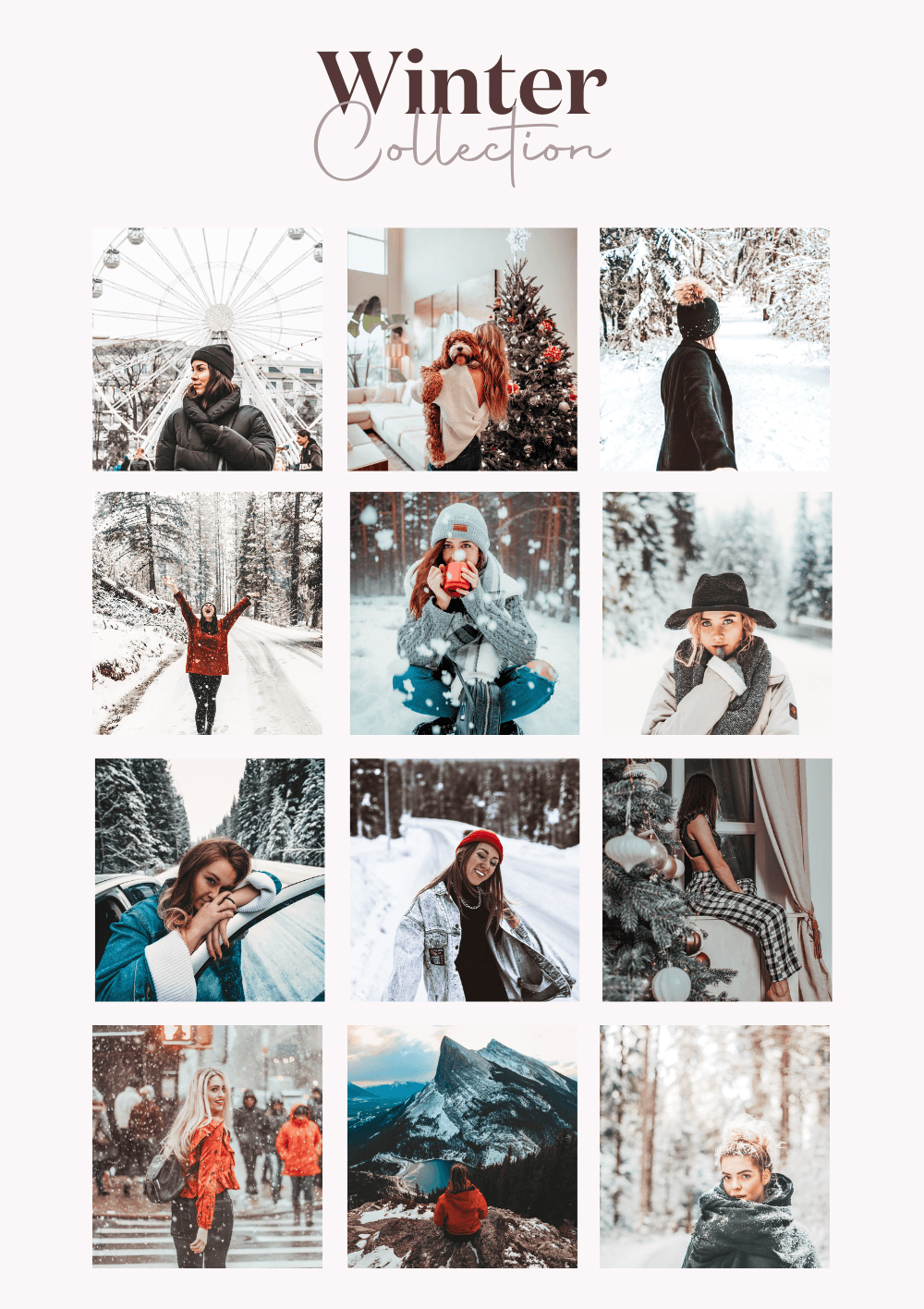 Combo - 4 Collections Xmas - Snowdrops - Autumn &amp; Winter (34 presets) - Creative Kits