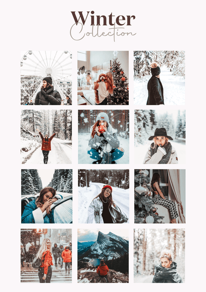Combo - 4 Collections Xmas - Snowdrops - Autumn &amp; Winter (34 presets) - Creative Kits