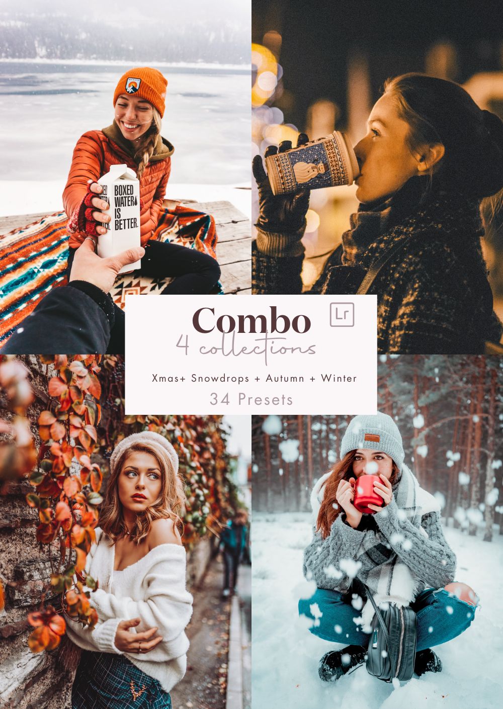 Combo - 4 Collections Xmas - Snowdrops - Autumn & Winter (34 presets) - Creative Kits